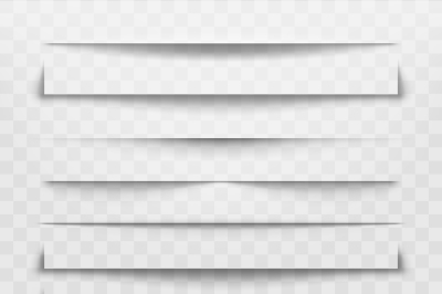 Separator line or shadow divider for web page. Horizontal dividers&2C; sh