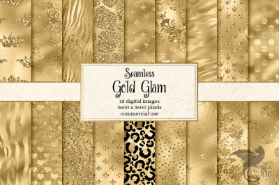 Gold Glam Digital Paper