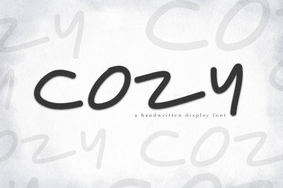 Cozy - A Handwritten Display Font