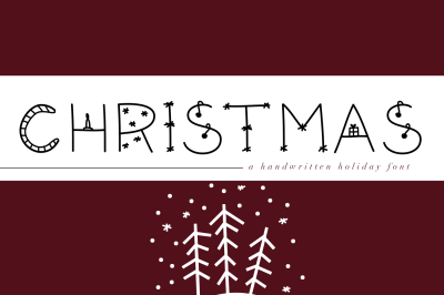 Christmas - A Handwritten Holiday Font