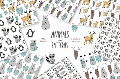 Animals &amp; patterns for baby nursery
