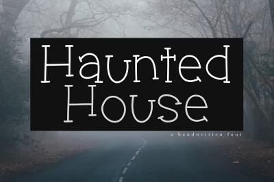 Haunted House - A Spooky Handwritten Font
