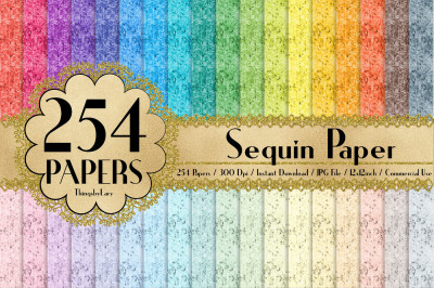 254 Sequin Texture Digital Papers 12 x 12 inch