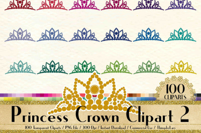 100 Princess Crown Clip Arts, Fairy Tale Princess, Royal