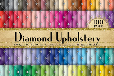 100 Seamless Diamond Upholstery Digital Papers