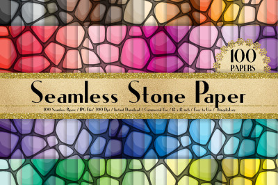 100 Seamless Stone Digital Papers 12 x 12 inch