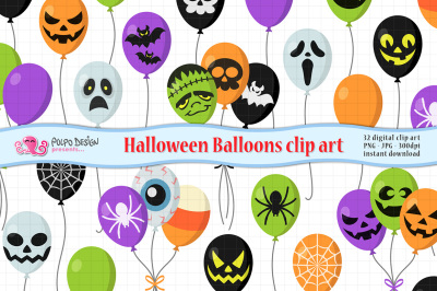 Halloween Balloons clipart