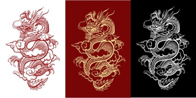 Traditional Chinese Dragon illustration