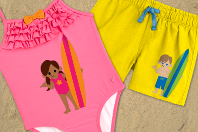 Surf Kids | SVG | PNG | DXF