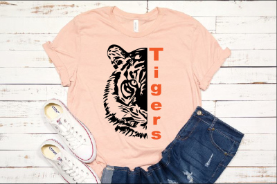 Tigers Head SVG wild football baseball basketball soccer 947S