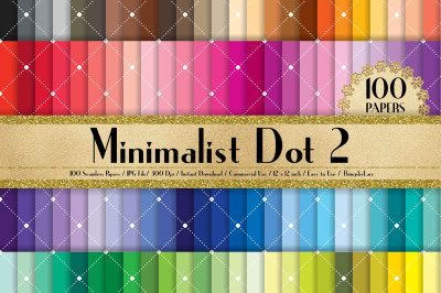 100 Seamless Diagonal Minimalist Dot Digital Papers