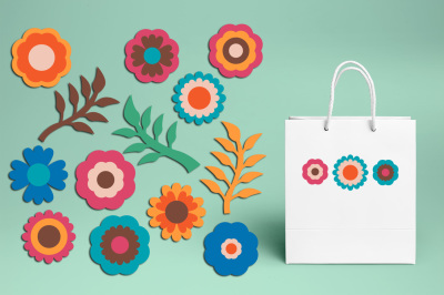 Simple flowers clipart graphics and illustrations