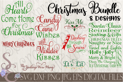 Christmas Bundle 8 SVG Designs