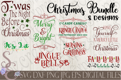 Christmas SVG Bundle 8 Designs