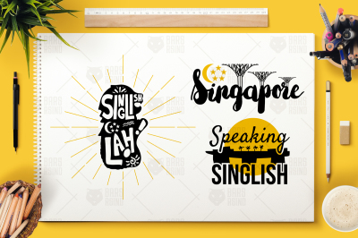 Singapore Symbols Lettering