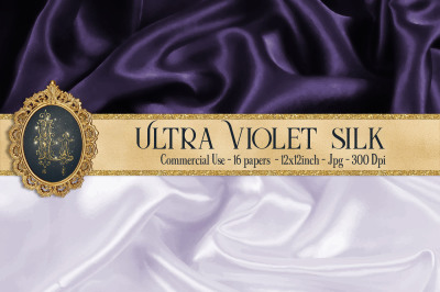 16 Ultra Violet Luxury Silk Satin Texture Digital Papers