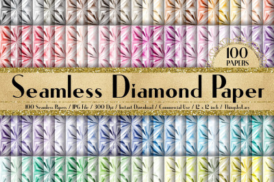 100 Seamless Diamond Texture Digital Papers