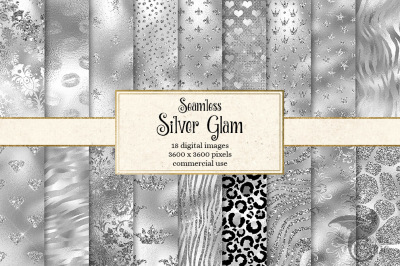 Silver Glam Digital Paper