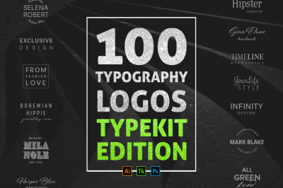 100 Typography Logos Typekit Edition