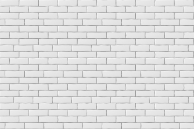 White blank brick wall seamless pattern texture