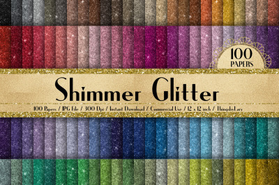 100 Shimmer Glitter Texture Texture Digital Papers