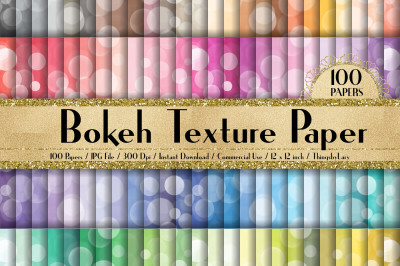 100 Luxury Bokeh Texture Digital Papers