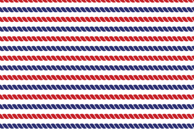 Striped navy and red ropes bright seamless background