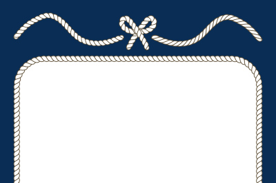 Nautical ropes and bow frame