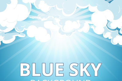 Blue sky and clouds background