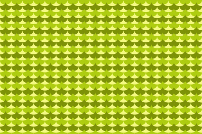 Green ginkgo biloba leaves seamless pattern