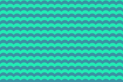 Turquoise and teal waves seamless pattern