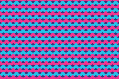 Pink and blue waves seamless background
