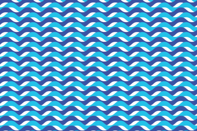 Blue ocean waves marine seamless pattern