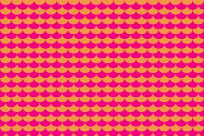 Pink and orange scales seamless pattern