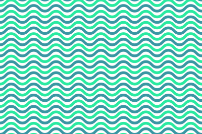 Aqua blue waves seamless pattern