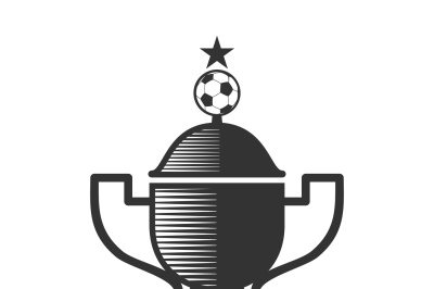 Soccer cup and ball design elements