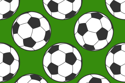 Soccer ball seamless background