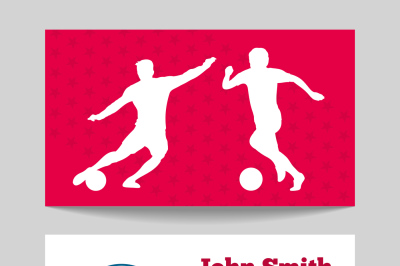 Soccer club business card