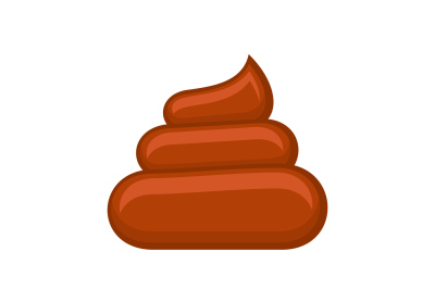 Poo design elements isolated white