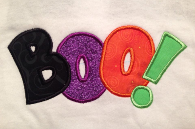 BOO! | Applique Embroidery