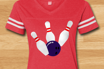 Bowling Ball and Pins | SVG | PNG | DXF | EPS