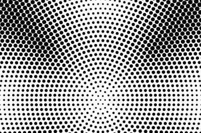 Abstract radial dotted halftone background vector