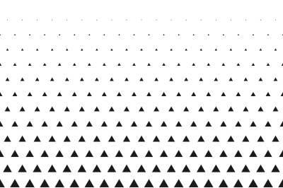 Triangular halftone grid gradient seamless background