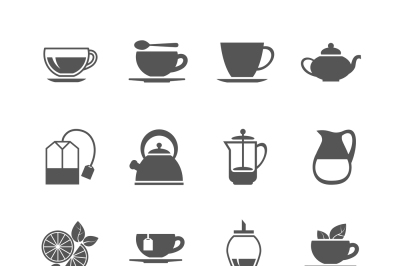 Tea vector icons