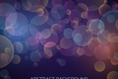 Abstract color bokeh vector background