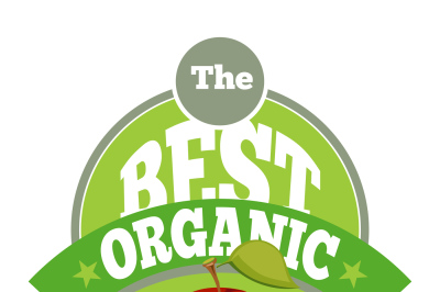 The best organic fruit logo template