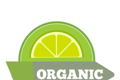 Organic natural fruit juice label template