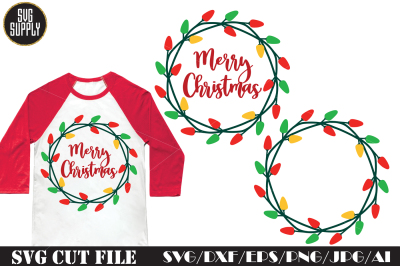 Christmas Lights SVG Cut File