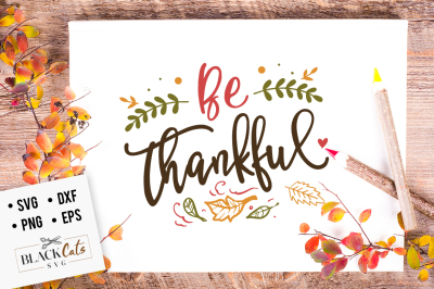 Be thankful SVG