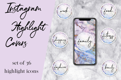 Marble Instagram Story Icons